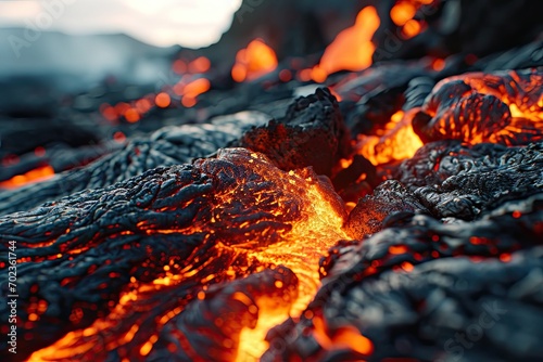 lava flow volcano eruption mountains professional photography