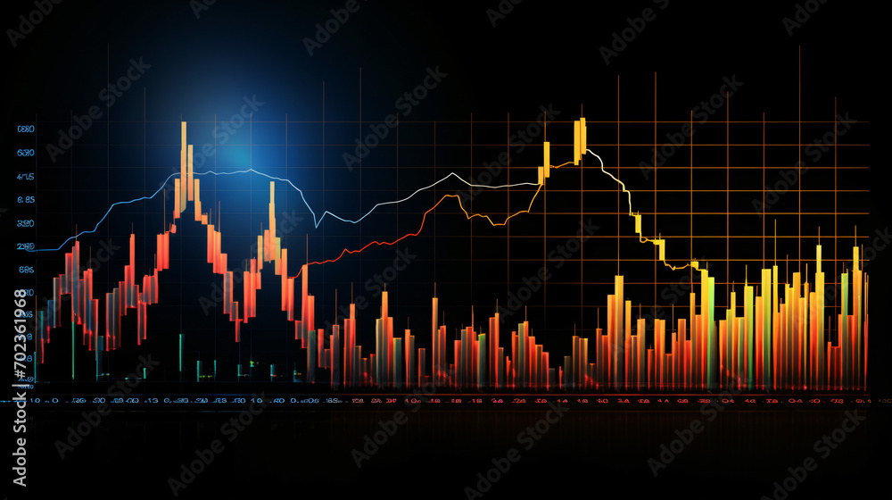 Detailed financial chart showing a bullish rising
