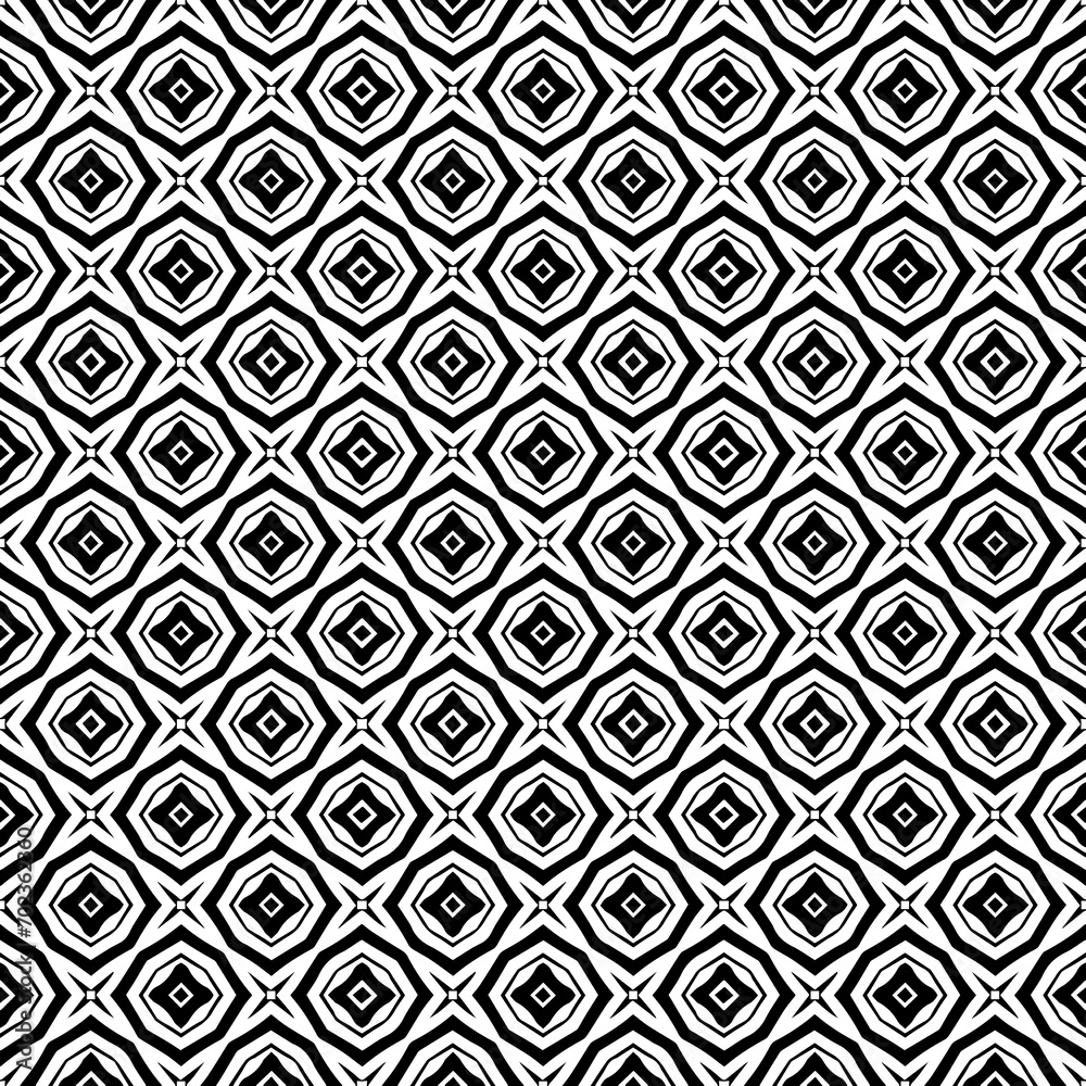 Black seamless abstract pattern. Overlay for background and backdrop. Ornamental design. PNG graphic illustration with transparent background.