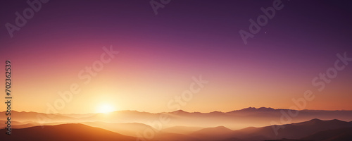 Abstract background, gradient transition from warm golden hues to deep violet. © Simo