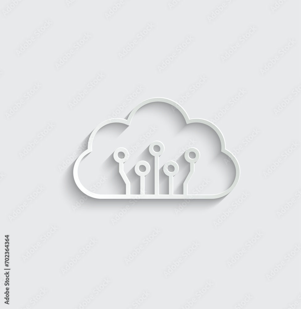 ai icon vector Artificial intelligence icon logo ai icon vector Artificial intelligence icon logo