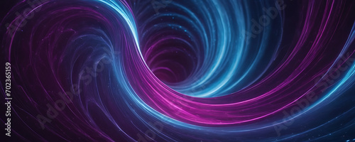 Abstract representation of magnetic fields with swirling patterns in shades of blue, violet, and magenta, creating a visually captivating and dynamic background