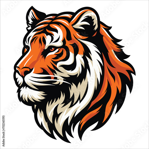 tiger head , tiger face, Tiger face vector design