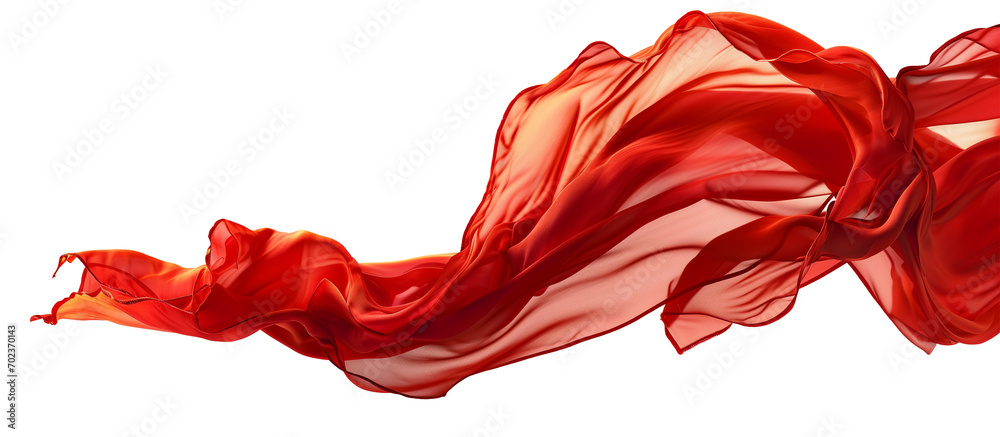 Flying red silk fabric. Waving satin cloth isolated on transparent background. Flying red silk fabric. Waving satin cloth isolated on transparent background.