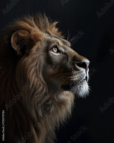 Fototapeta Naklejka Na Ścianę i Meble -  close up portrait of a lion