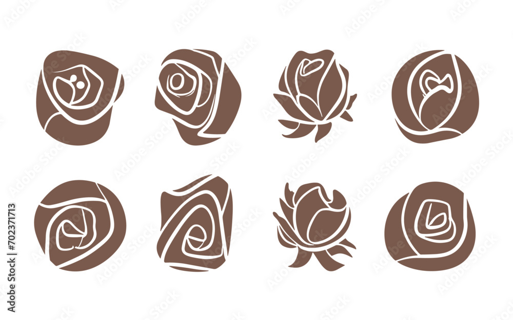Abstract rose flowers vector clipart. Spring illustration. Abstract rose flowers vector clipart. Spring illustration.