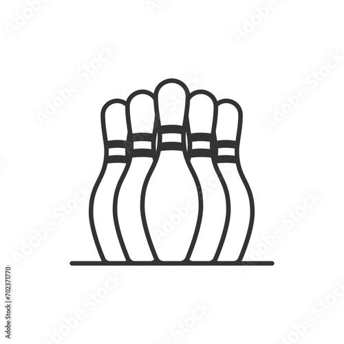 Bowling Ball Cartoon Vector Icon Illustration. Sport Object Icon