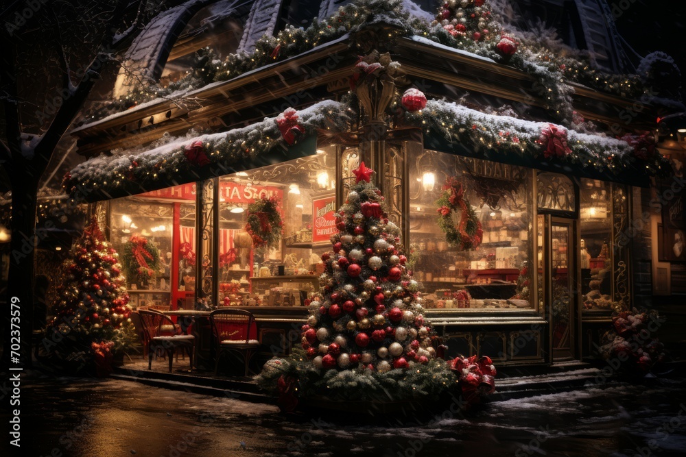 Christmas Coffee Shop - Generative AI