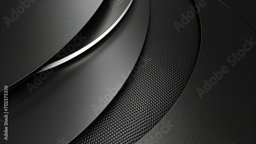 Sleek Steel Background: Black Desktop Wallpaper Theme