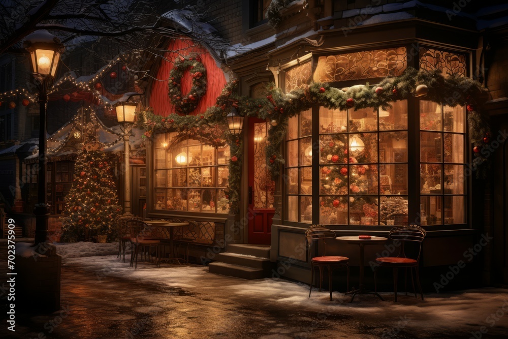 Christmas Coffee Shop - Generative AI