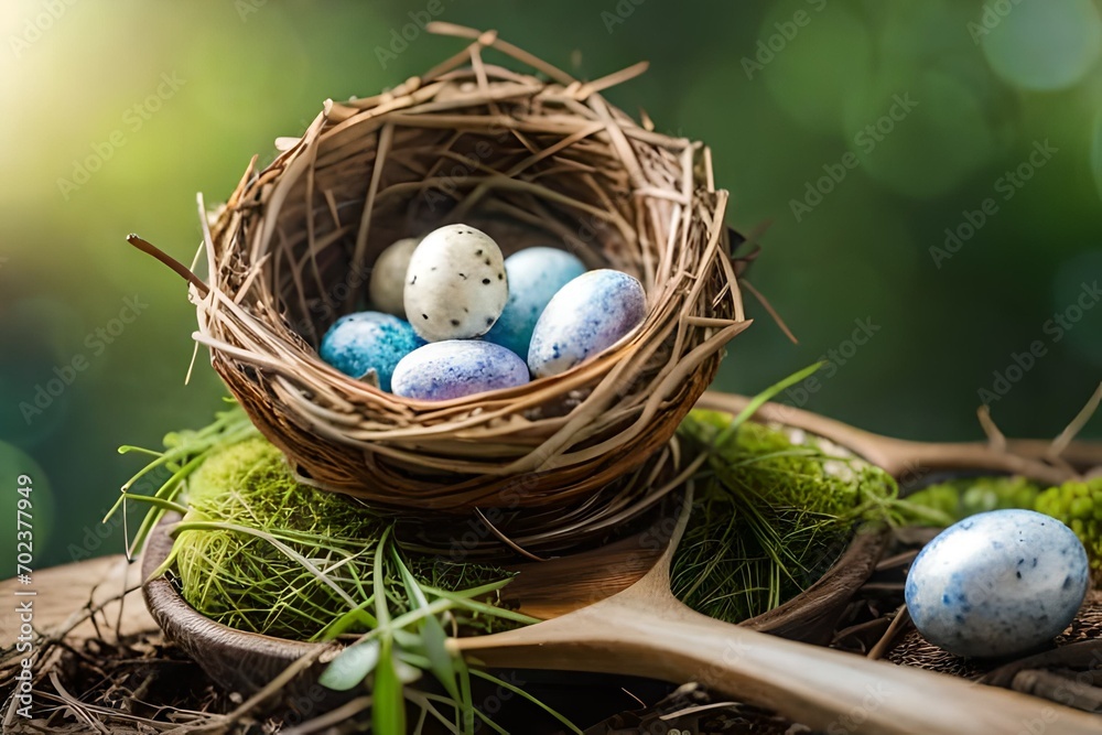 Obraz premium nest with eggs