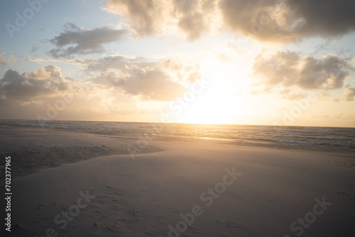 Sand Dunes North Sea Sunset © alina