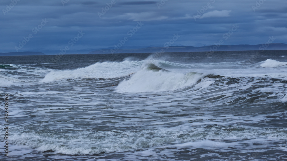 A Stormy Seascape on the Moray Firth, Scotland