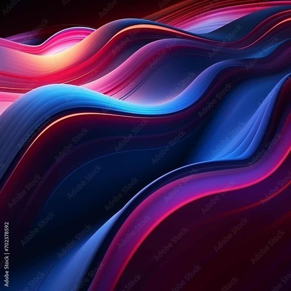 abstract background with smooth lines in blue, red and purple colors. AI. abstract background with smooth lines in blue, red and purple colors. AI.