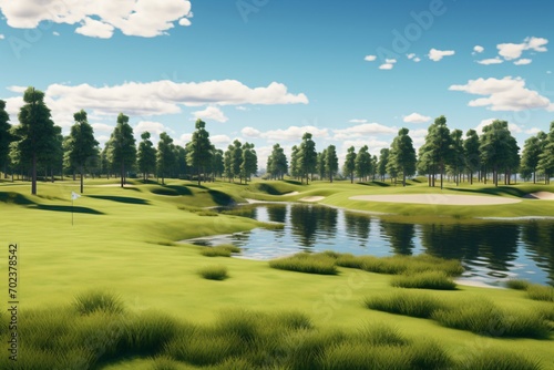 A golf course