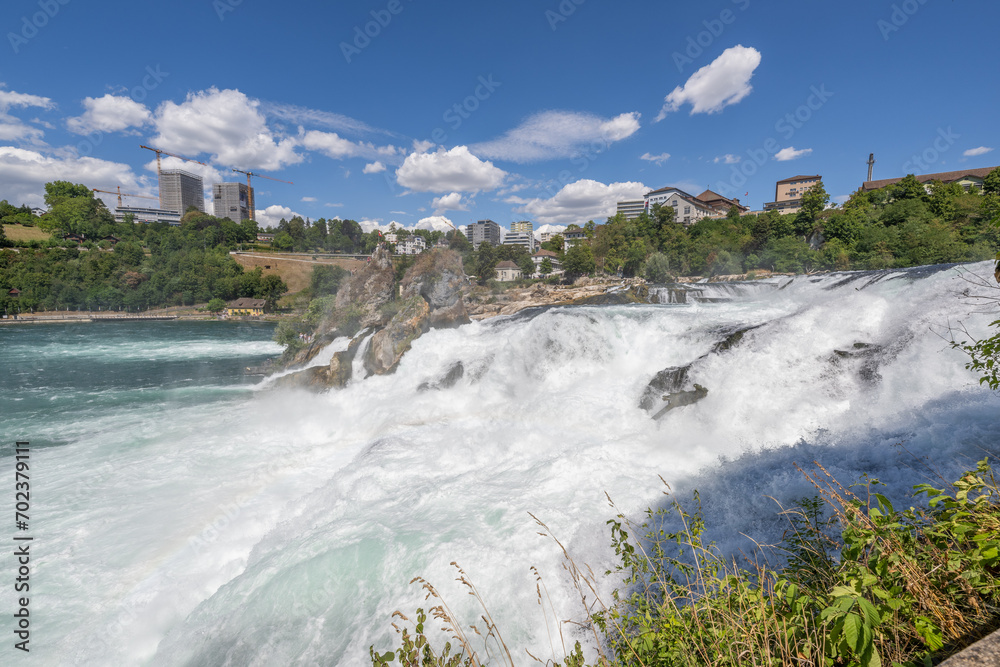 Rhine Falls in Switzerland near the City of Schaffhausen
