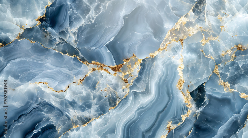 Blue onyx marble texture, abstract background