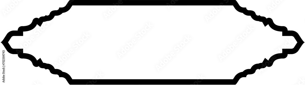 Islamic Label and Name Frame Bold Line Outline Linear Black Stroke silhouettes Design pictogram symbol visual illustration Islamic Label and Name Frame Bold Line Outline Linear Black Stroke silhouettes Design pictogram symbol visual illustration