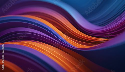 Waves of color in a spectrum arrangement, featuring a lively mix of orange, blue, and violet for a dynamic and visually stimulating background