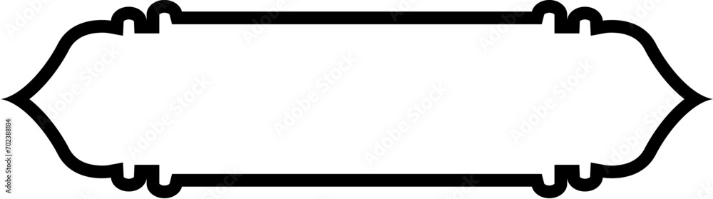 Islamic Label and Name Frame Bold Line Outline Linear Black Stroke silhouettes Design pictogram symbol visual illustration Islamic Label and Name Frame Bold Line Outline Linear Black Stroke silhouettes Design pictogram symbol visual illustration