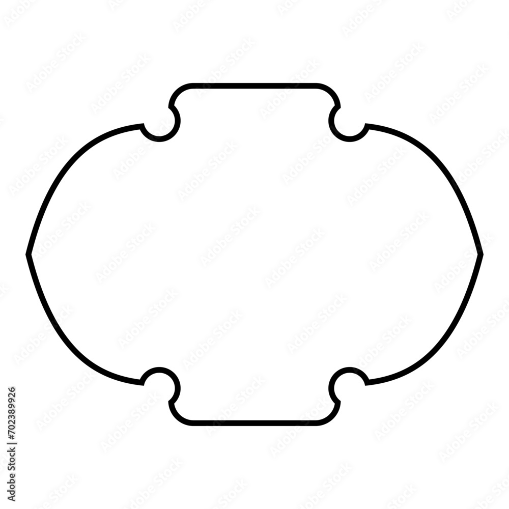Islamic Frame Design Thin Line Black stroke silhouettes Design pictogram symbol visual illustration Islamic Frame Design Thin Line Black stroke silhouettes Design pictogram symbol visual illustration