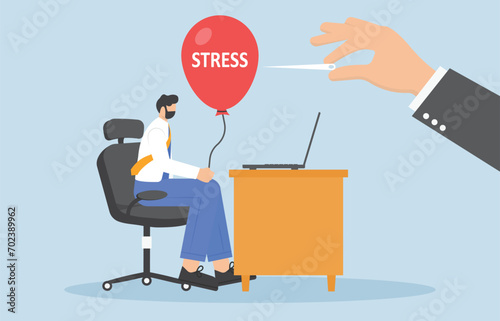 Helping hand rescue man emotions of stress, Helping hand business concept

