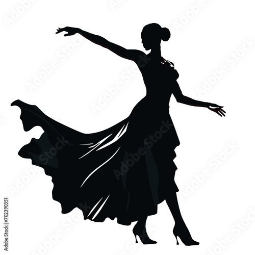 Beautiful dancer spinning to the rhythm of her heart