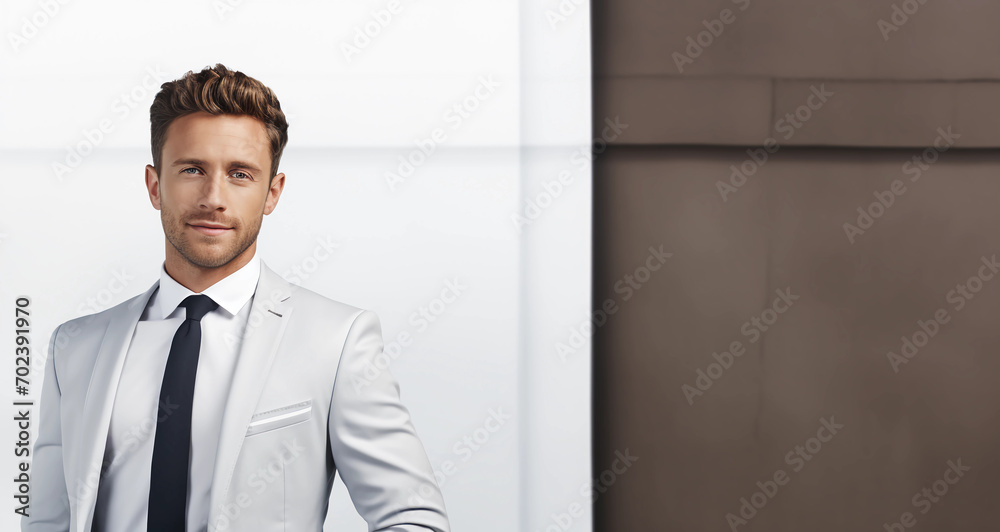 Young and talented real estate agent posing for his business profile Young and talented real estate agent posing for his business profile