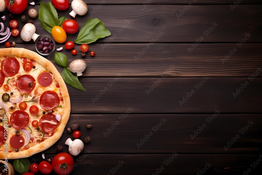 pizza drawing Italian cuisine drawing for pizzeria illustration for