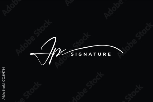 JP initials Handwriting signature logo. JP Hand drawn Calligraphy lettering Vector. JP letter real estate, beauty, photography letter logo design.