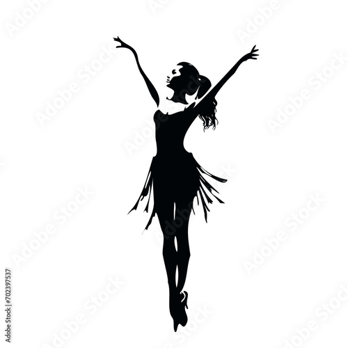 Sensual dancers, to the rhythm of the music