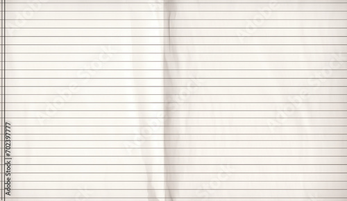 wide format lined paper background with a fold in the middle and a margin line along the left side