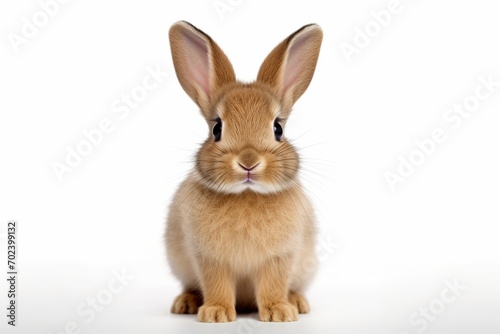 Beautiful bunny isolated on white background