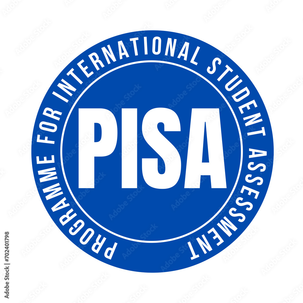 Pisa programme for international student assessment symbol icon
