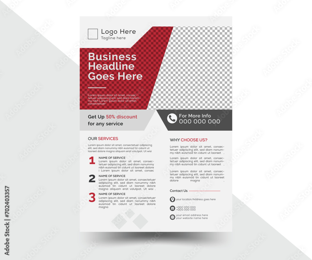 Modern style simple corporate business flyer layout template in vector illustration A4 size with natural elements and space for photo background... Modern style simple corporate business flyer layout template in vector illustration A4 size with natural elements and space for photo background...