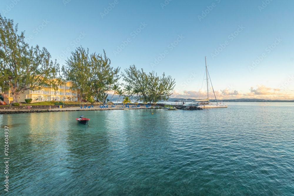 Débardeur Martinique – Mer Des Caraïbes – Coupe Classique, Léger – Pour Vacances, Plage, Souvenir