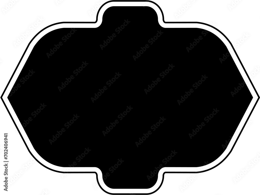 Islamic Frame Design Glyph with outline Black Filled silhouettes Design pictogram symbol visual illustration Islamic Frame Design Glyph with outline Black Filled silhouettes Design pictogram symbol visual illustration