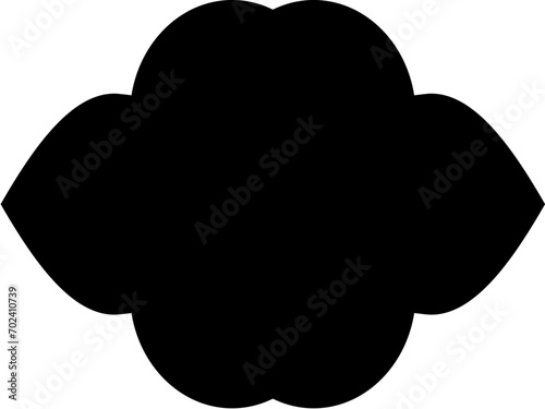 Islamic Frame Design Glyph Horizental Black Filled silhouettes Design pictogram symbol visual illustration