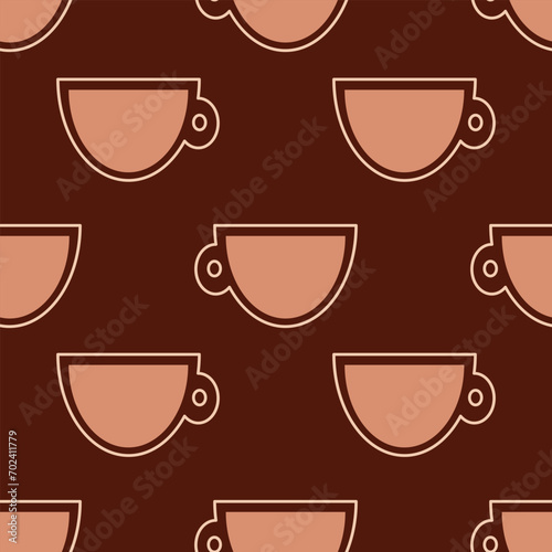 coffee pattern seamless background 