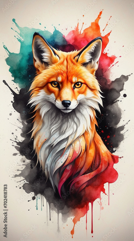red fox with eyes red fox with eyes