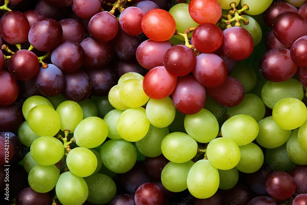 Background of ripe red and green grape Background of ripe red and green grape