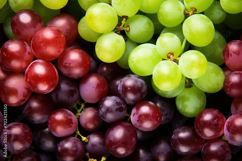 Background of ripe red and green grape Background of ripe red and green grape