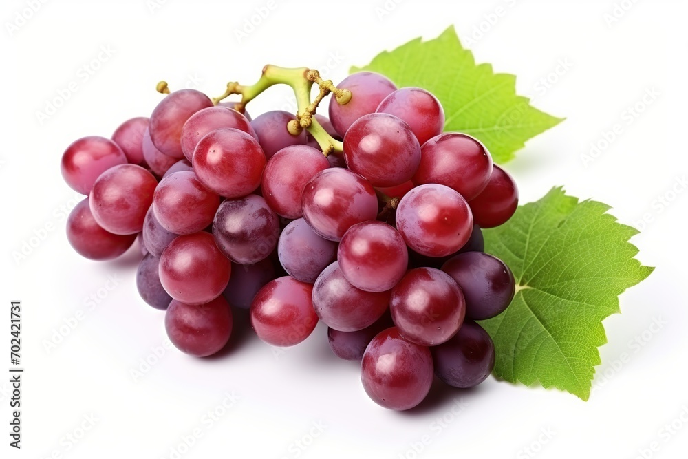 Ripe red grape isolated on white background Ripe red grape isolated on white background