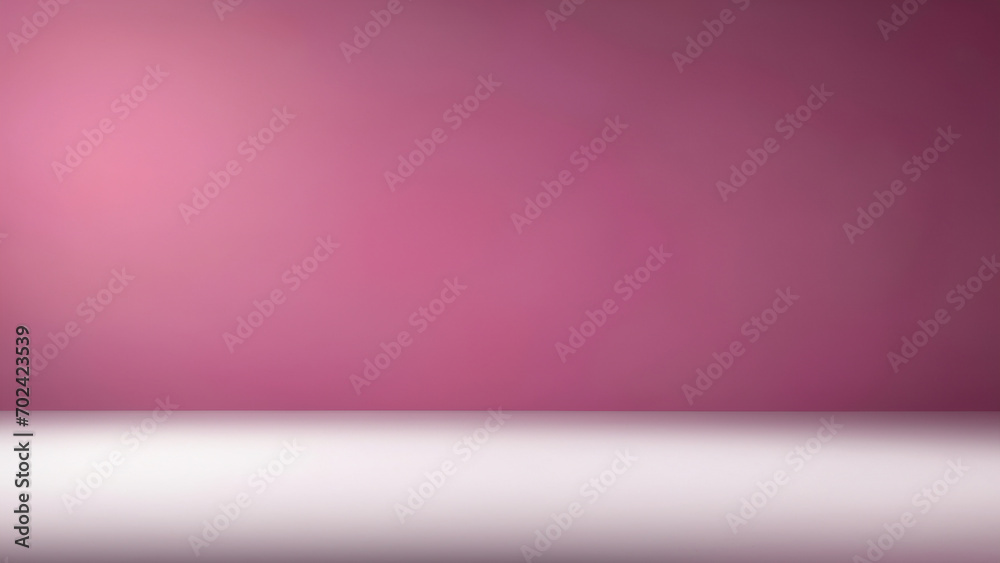 Soft Pink Studio Background with White Floor for Product Display
