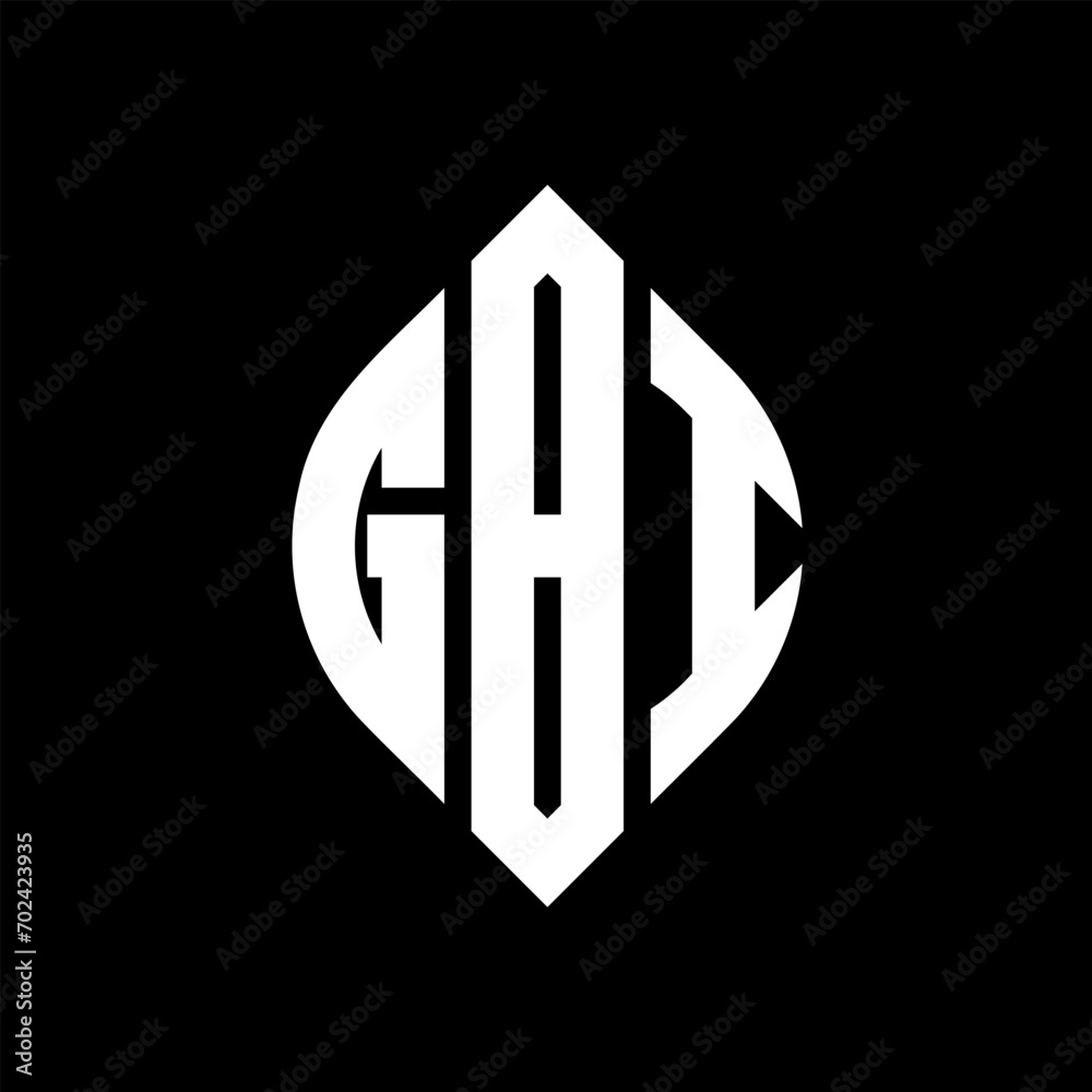 GBI circle letter logo design with circle and ellipse shape. GBI ellipse letters with typographic style. The three initials form a circle logo. GBI Circle Emblem Abstract Monogram Letter Mark Vector. GBI circle letter logo design with circle and ellipse shape. GBI ellipse letters with typographic style. The three initials form a circle logo. GBI Circle Emblem Abstract Monogram Letter Mark Vector.