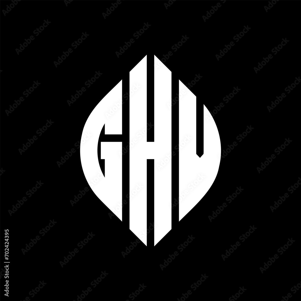 GHV circle letter logo design with circle and ellipse shape. GHV ellipse letters with typographic style. The three initials form a circle logo. GHV Circle Emblem Abstract Monogram Letter Mark Vector. GHV circle letter logo design with circle and ellipse shape. GHV ellipse letters with typographic style. The three initials form a circle logo. GHV Circle Emblem Abstract Monogram Letter Mark Vector.