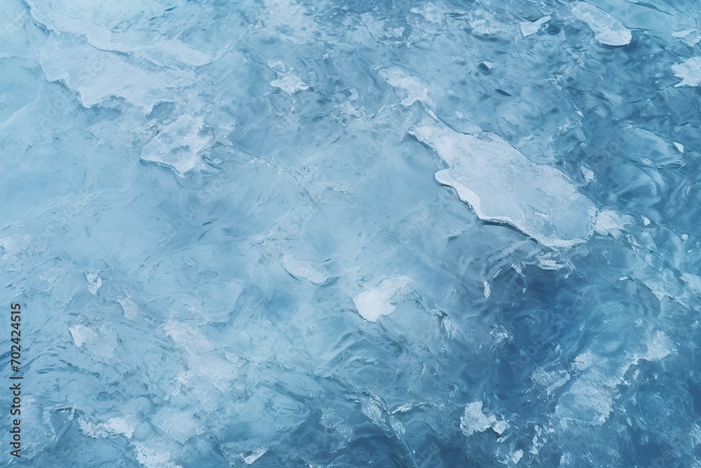 Background of frozen ice