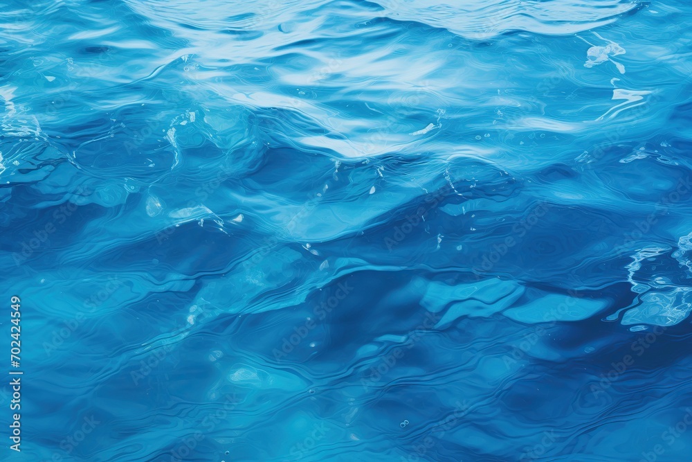 Obraz premium Background of blue water surface