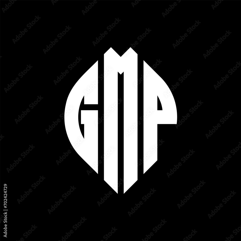GMP circle letter logo design with circle and ellipse shape. GMP ellipse letters with typographic style. The three initials form a circle logo. GMP Circle Emblem Abstract Monogram Letter Mark Vector. GMP circle letter logo design with circle and ellipse shape. GMP ellipse letters with typographic style. The three initials form a circle logo. GMP Circle Emblem Abstract Monogram Letter Mark Vector.