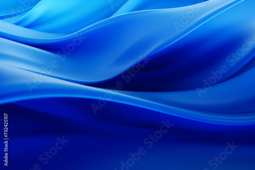 A Blue Wavy Shiny Abstract Background